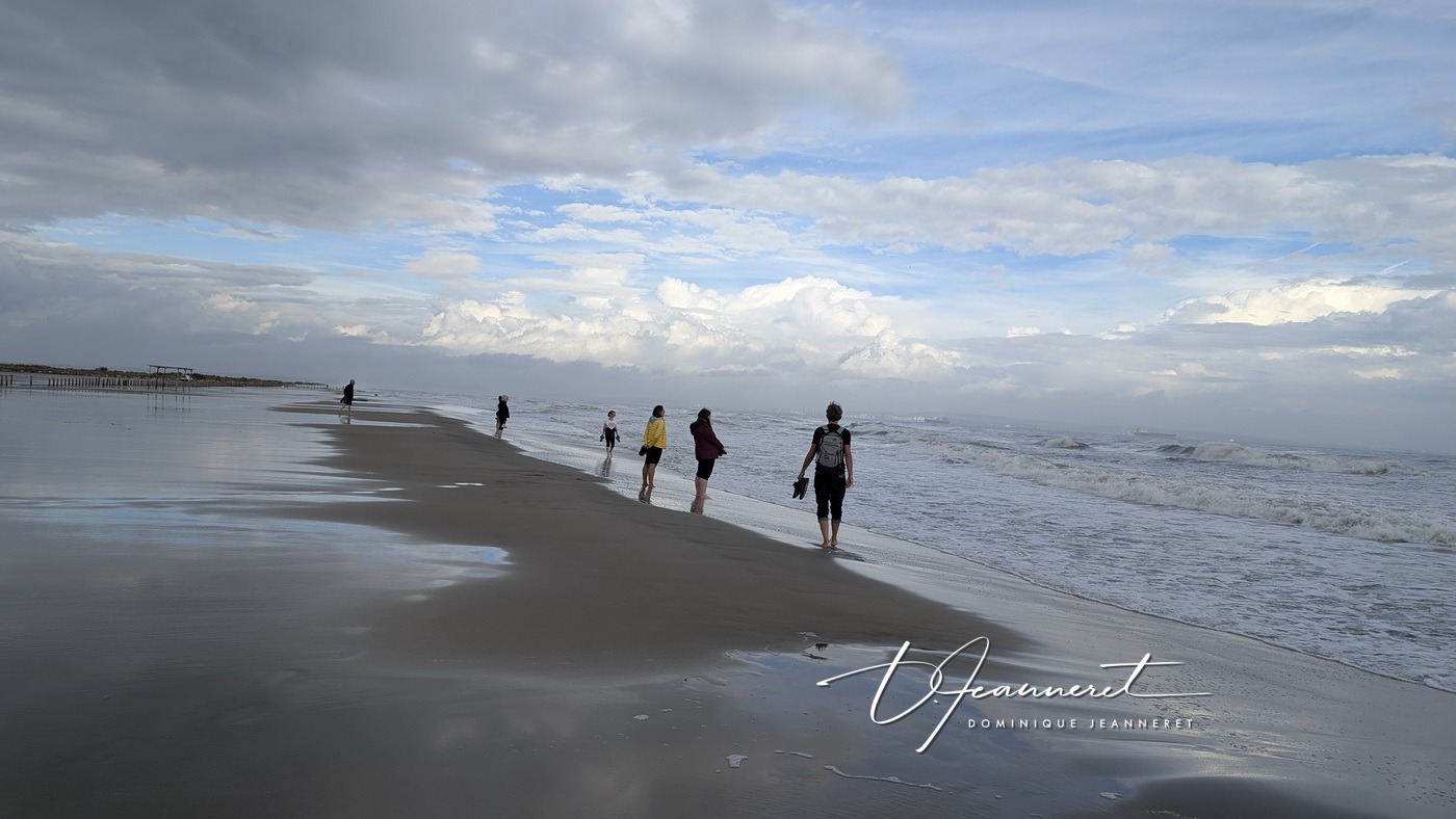 Au bord de la Méditerrannée, près de l'embouchure du Rhône